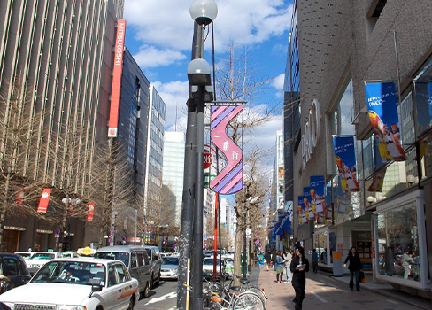 札幌一番街商店街の街並み